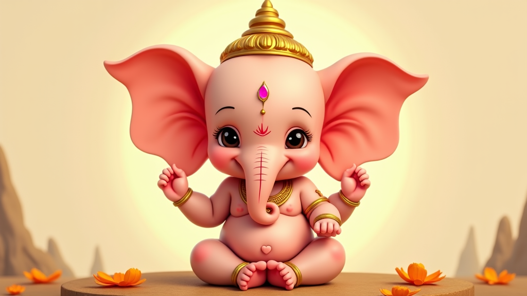 Ganesha Gets His Elephant Head